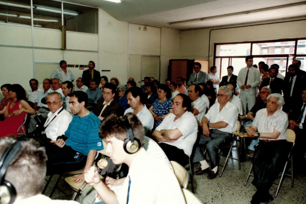 Retransmissió en directe del Ple de constitució de l'Ajuntament de la Llagosta, el 15 de juny de 1991.