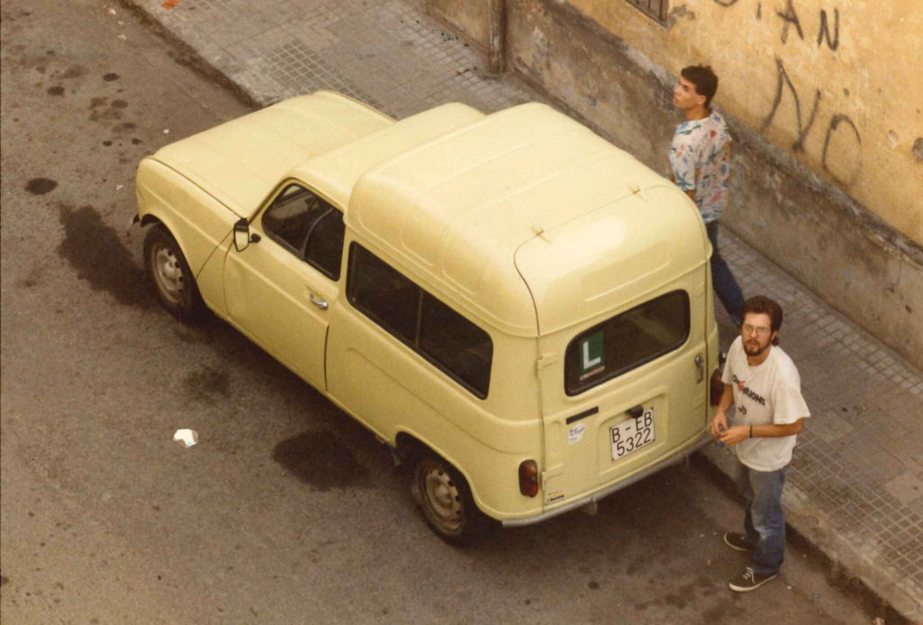 La unitat mòbil de Ràdio la Llagosta, a finals dels anys 80.