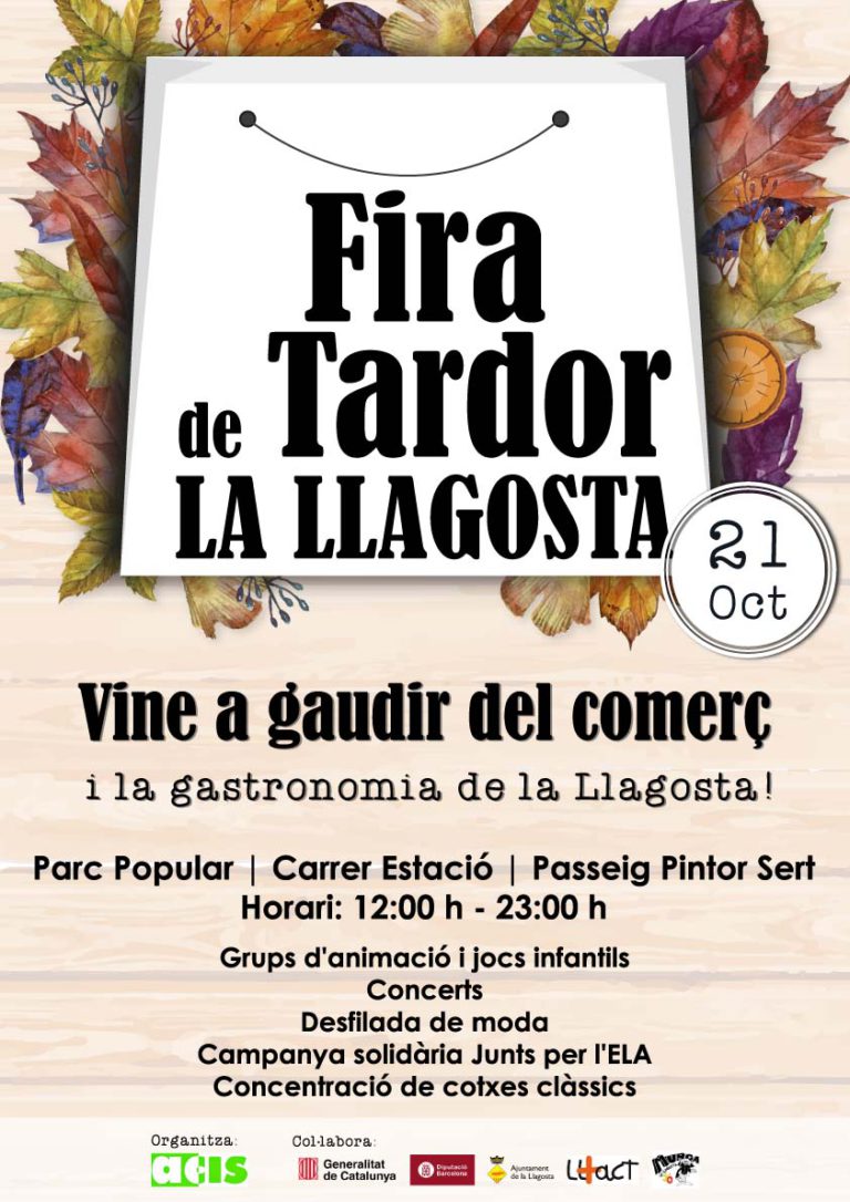 ACiS organitzarà el 21 d’octubre la primera Fira de Tardor