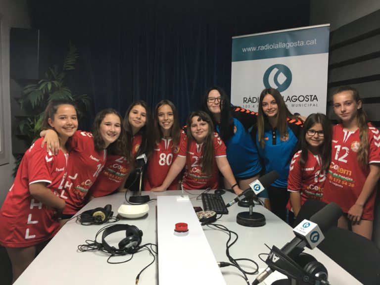 L’aleví femení del Joventut Handbol, subcampió de la lliga CEVO
