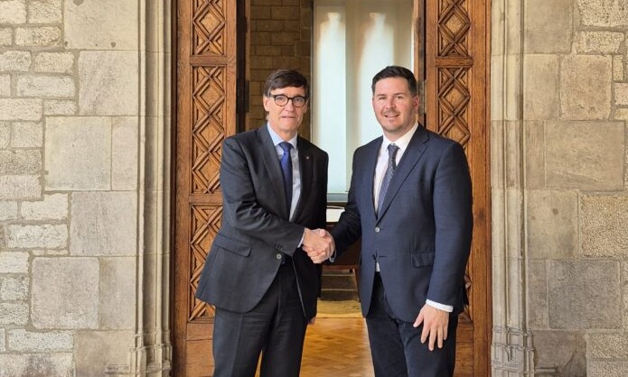 Reunió entre el president de la Generalitat i l’alcalde de la Llagosta
